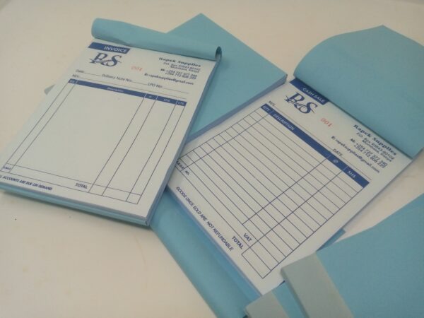 Custom Branded Receipts, Invoices & Delivery Books